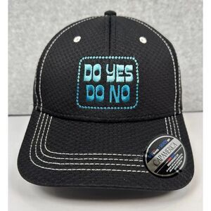 Cap America Golf Cap Do Yes Do No Mens Black Adjustable Snapback Performance Hat